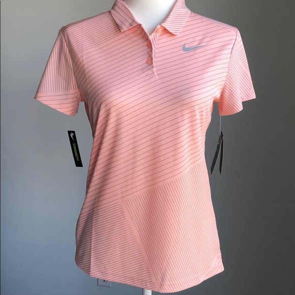 Nike Tops - NEW Nike Golf Polo in Pink & Gray